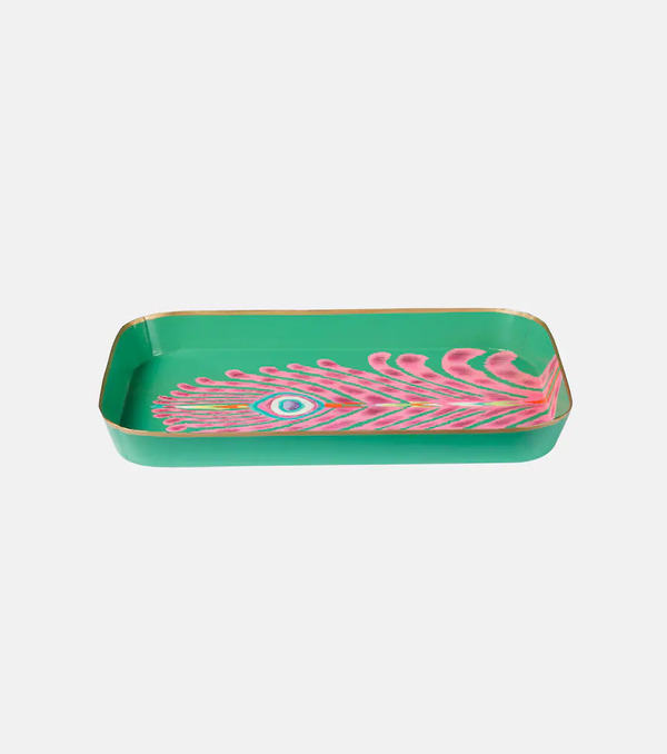  Les-ottomans Les-ottomans Peacock Tray By Matthew Williamson 