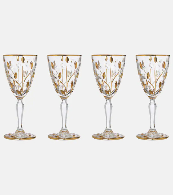  Les-ottomans Les-ottomans Set Of 4 Crystal Wine Glasses 
