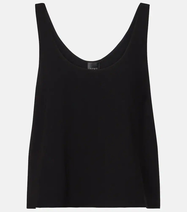  Leset Leset Ari Cropped Crãªpe Tank Top 