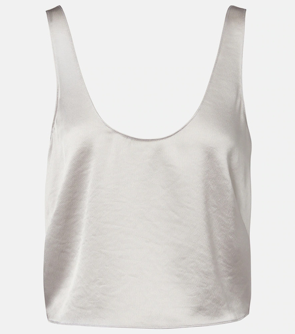  Leset Leset Barb Satin Tank Top 