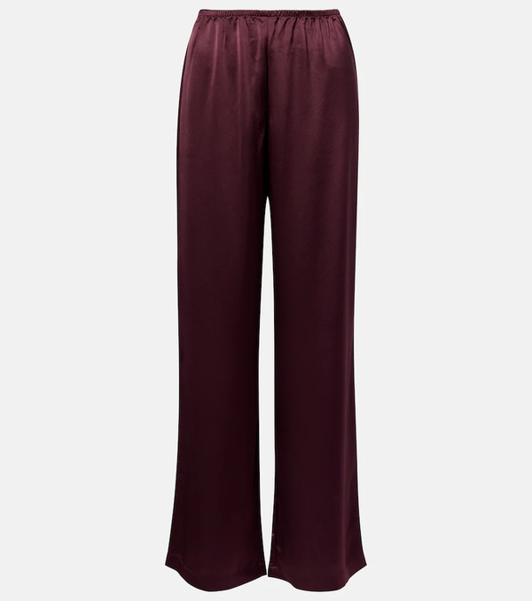  Leset Leset Barb Satin Wide-leg Pants 