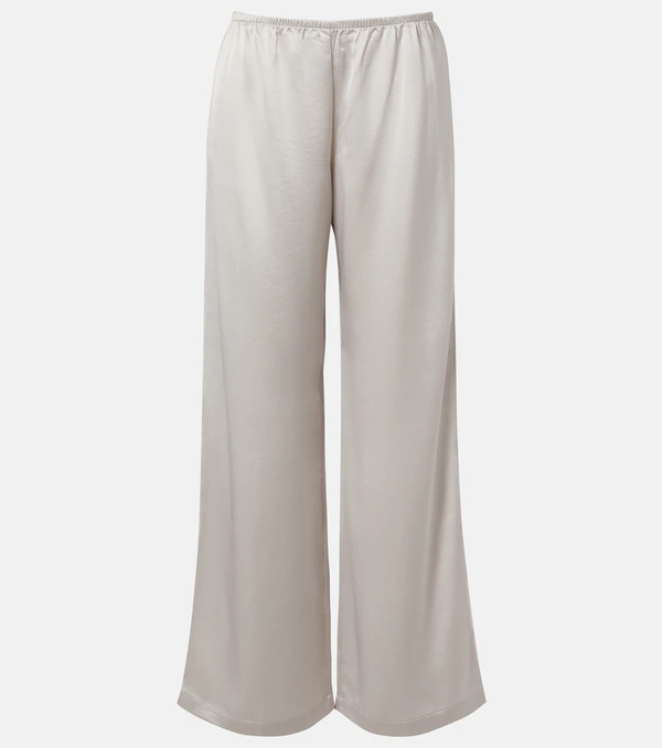  Leset Leset Barb Satin Wide-leg Pants 