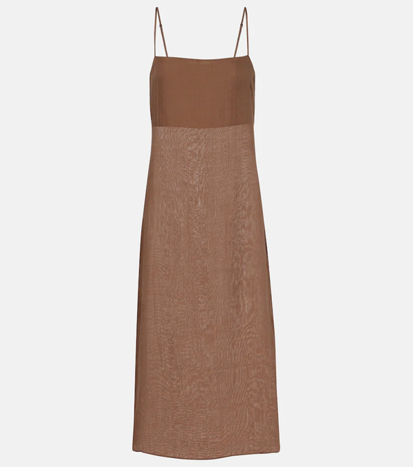 Leset Leset Niko Ramie Midi Dress 