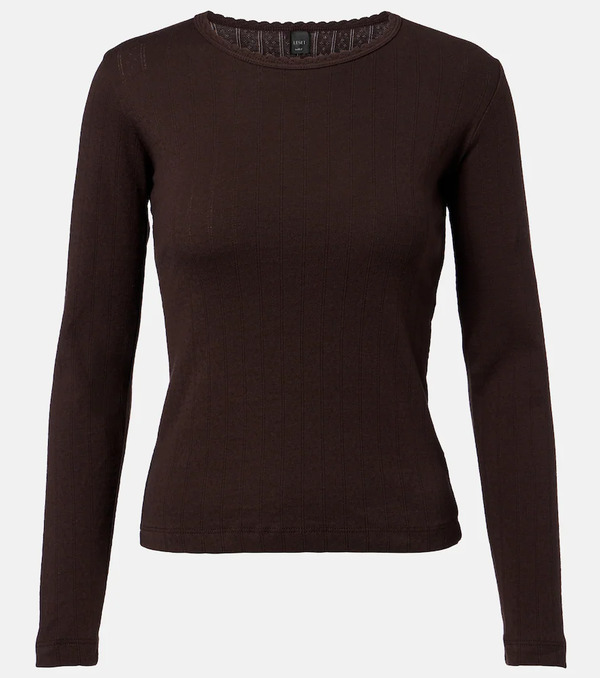  Leset Leset Pointelle Cotton T-shirt 