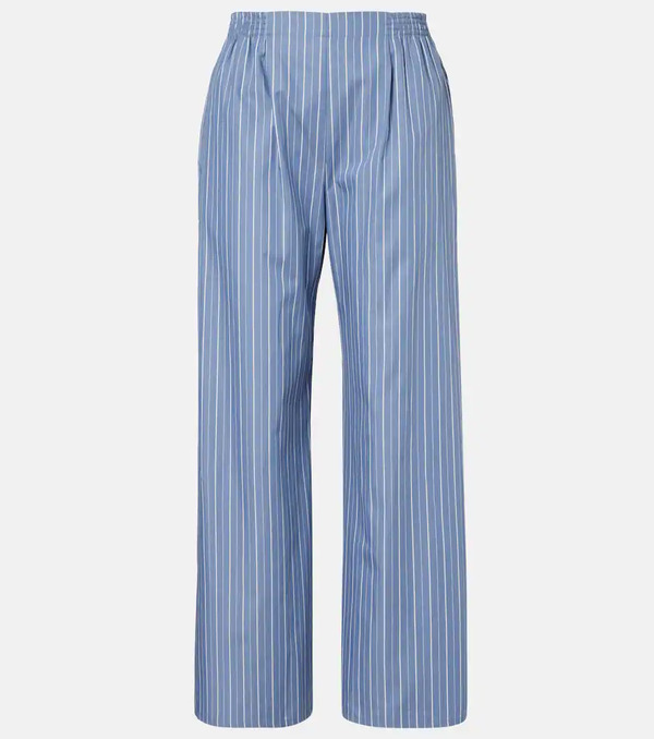  Leset Leset Yoshi Cotton-blend Twill Wide-leg Pants 