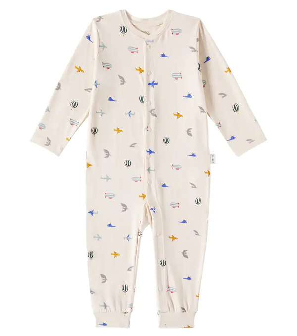  Liewood Liewood Baby Birk Printed Cotton-blend Jersey Onesie 