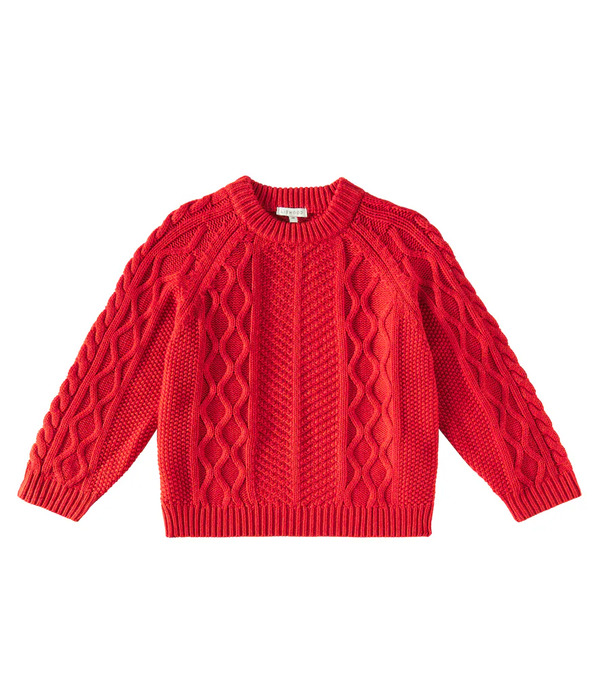  Liewood Liewood Callio Cable-knit Wool And Cotton Sweater 