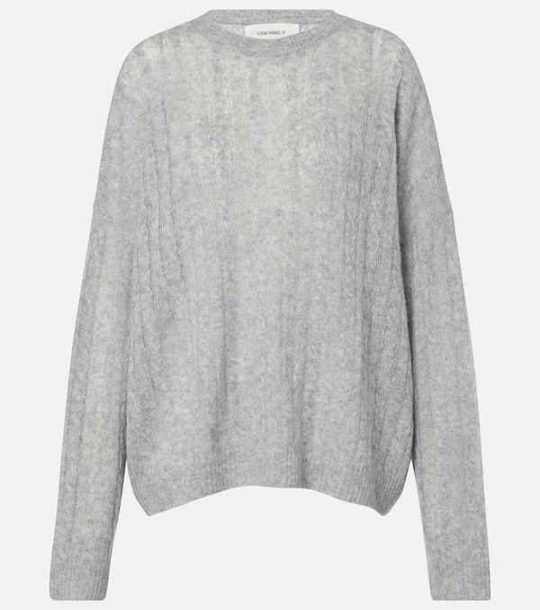  Lisa Yang Lisa Yang Amabel Cable-knit Cashmere And Silk Sweater 