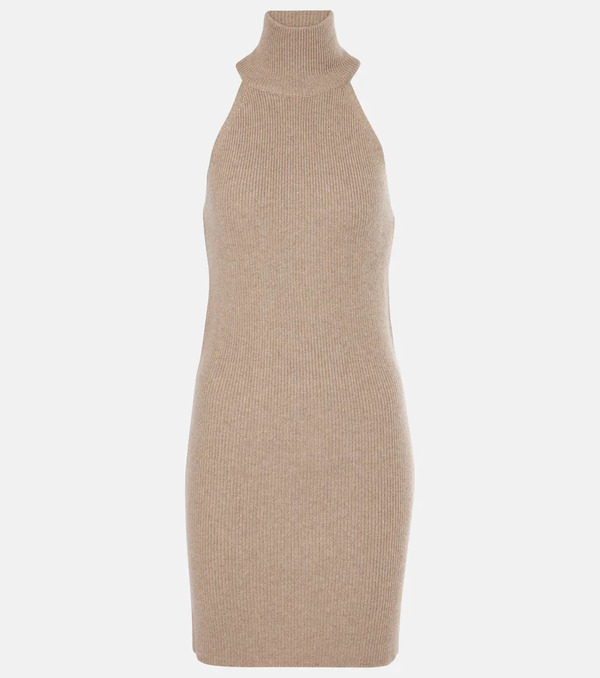  Lisa Yang Lisa Yang Carmen Ribbed-knit Cashmere Minidress 