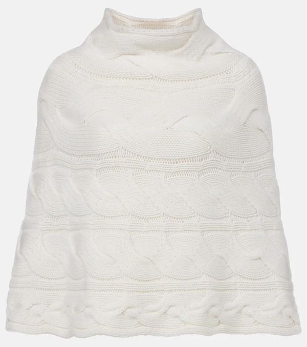 Lisa Yang Lisa Yang Evanna Cable-knit Cashmere Cape 