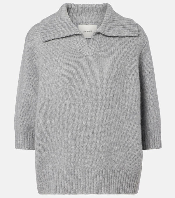  Lisa Yang Lisa Yang Lailai Cashmere And Silk Polo Sweater 