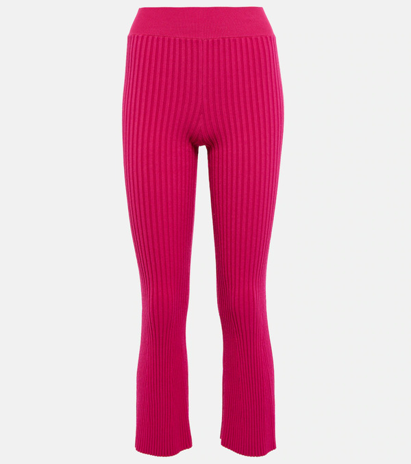  Live The Process Live The Process Atlas Ribbed-knit Cropped Pants 