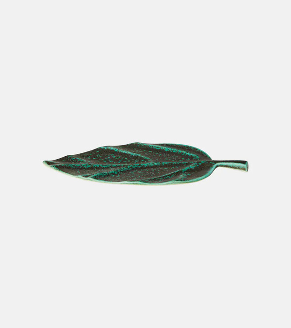  L'objet L'objet Cenote Leaf Medium Porcelain Platter 