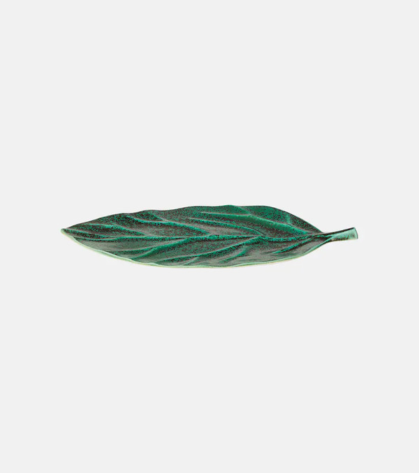  L'objet L'objet Cenote Leaf Porcelain Platter 