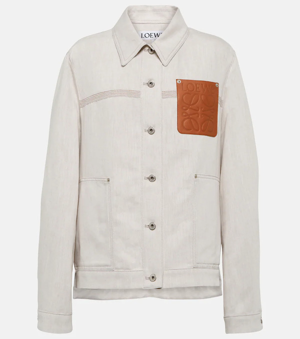  Loewe Loewe Anagram Cotton And Linen Jacket 