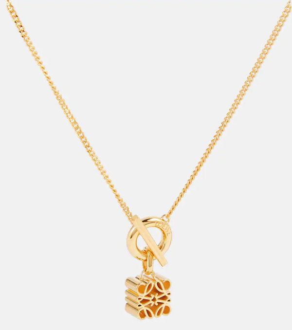  Loewe Loewe Anagram 24kt Gold-plated Sterling Silver Necklace 