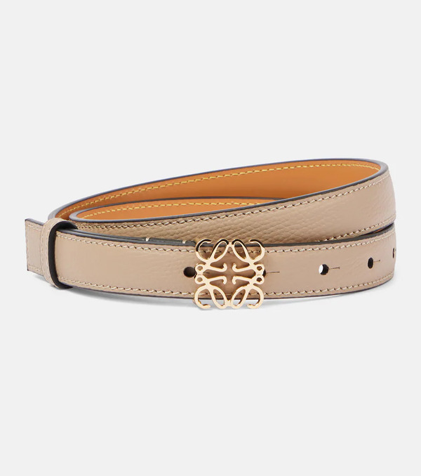  Loewe Loewe Anagram Leather Belt 
