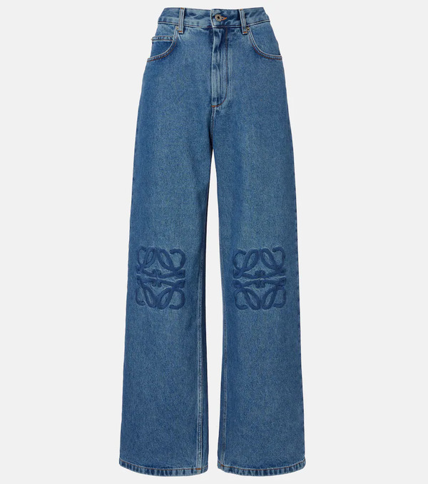 Loewe Loewe Anagram Wide-leg Jeans 