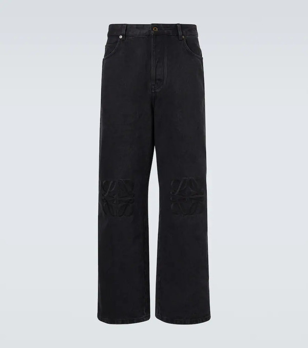  Loewe Loewe Anagram Wide-leg Jeans 
