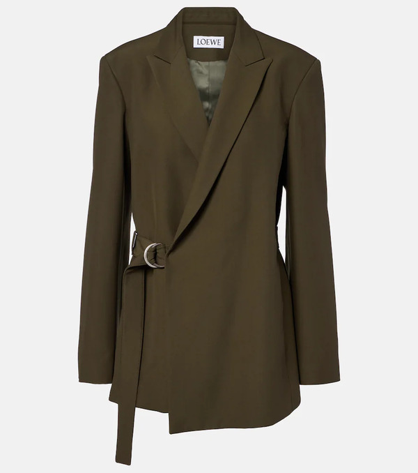  Loewe Loewe Belted Wool Blazer 