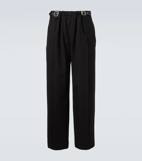  Loewe Loewe Belted Wool Straight Pants 