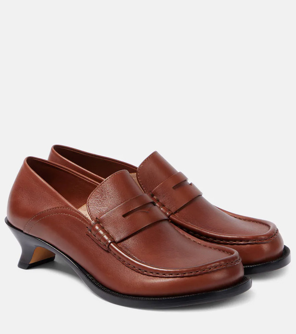  Loewe Loewe Campo Leather Loafers 