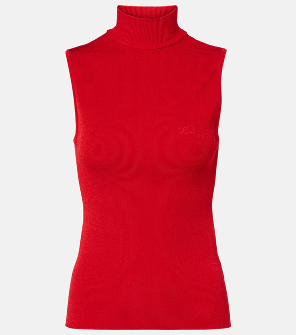  Loewe Loewe Double L Ribbed-knit Top 
