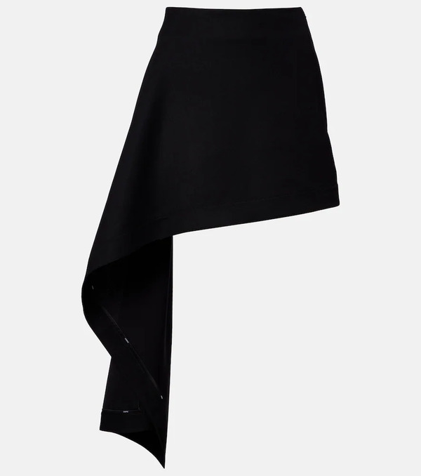 Loewe Loewe Draped Wool Miniskirt 