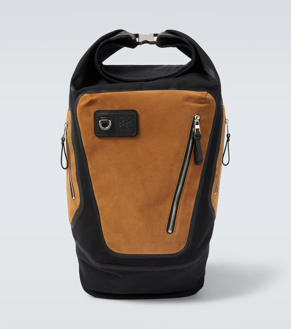  Loewe Loewe Flex Canvas And Suede Backpack 