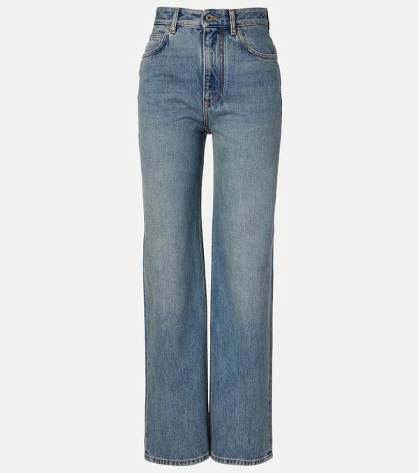  Loewe Loewe High-rise Wide-leg Jeans 