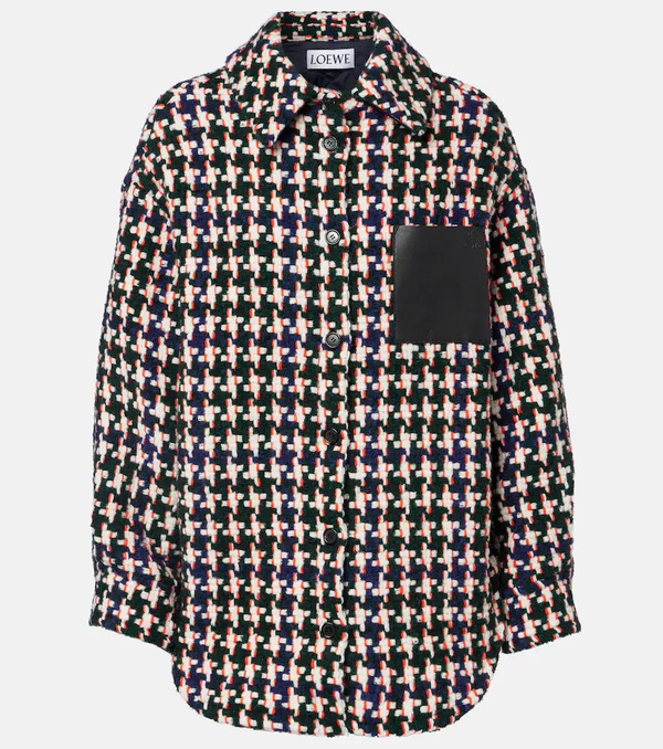  Loewe Loewe Leather-trimmed Overshirt 