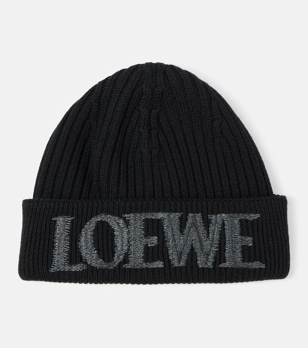  Loewe Loewe Logo Wool Beanie 