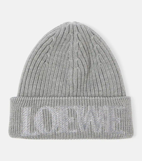  Loewe Loewe Logo Wool Beanie 