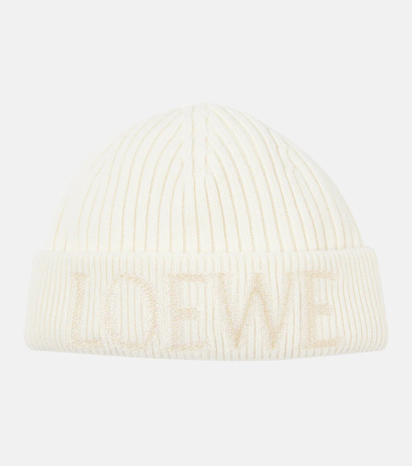  Loewe Loewe Logo Wool Beanie 