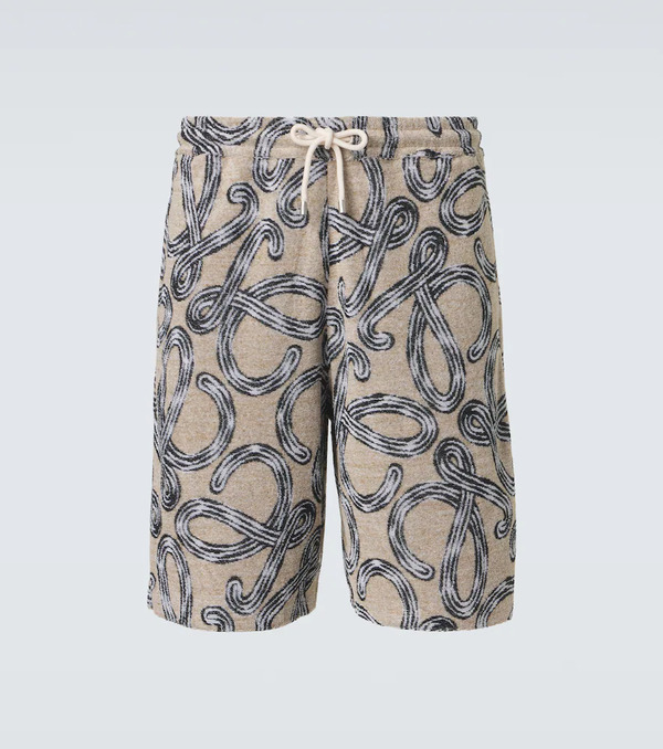  Loewe Loewe Paula's Ibiza Cotton-blend Terry Bermuda Shorts 