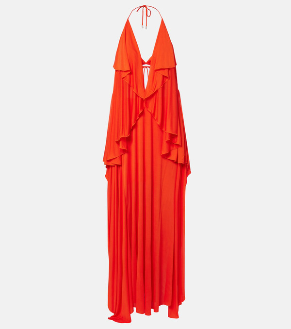 Loewe Loewe Paula's Ibiza Crãªpe Jersey Maxi Dress 
