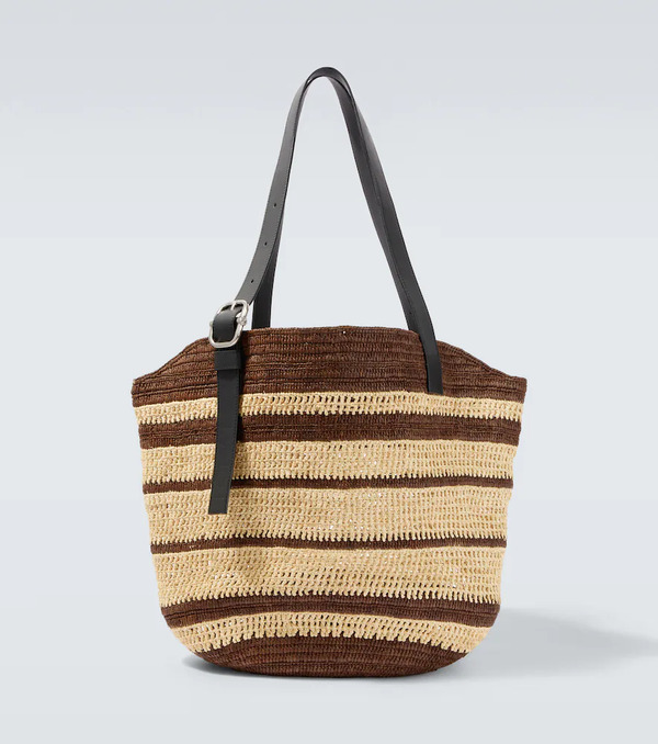  Loewe Loewe Paula's Ibiza Loop Raffia Basket Bag 