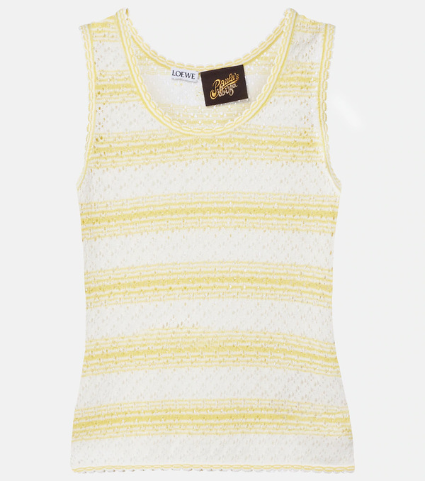  Loewe Loewe Paula's Ibiza Pointelle Cotton-blend Top 