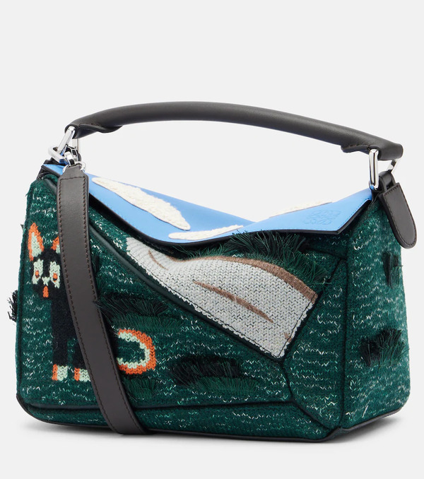  Loewe Loewe X Louis Wain Futurist Cat Puzzle Top-handle Bag 