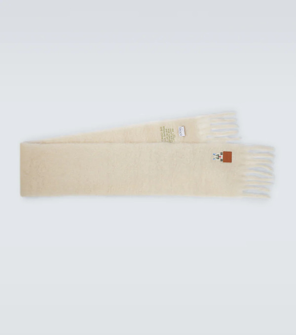  Loewe Loewe X Louis Wain Mohair And Wool-blend Scarf 