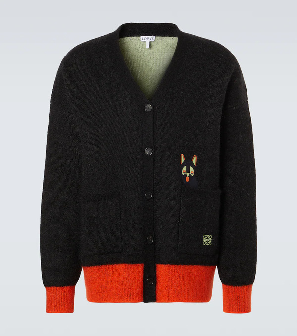  Loewe Loewe X Louis Wain Mohair-blend Cardigan 