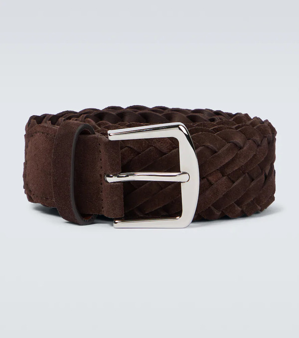  Loro Piana Loro Piana Alsavel Braided Suede Belt 