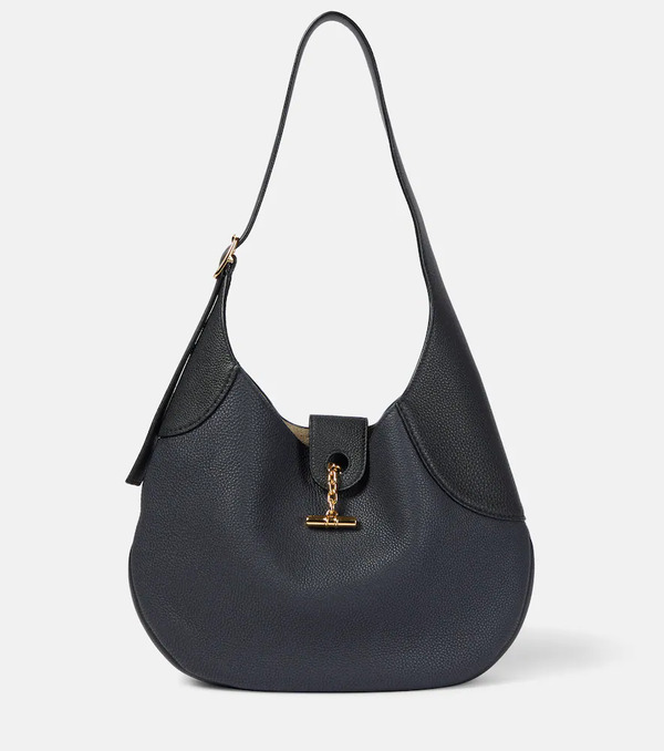  Loro Piana Loro Piana Bobbin Medium Leather Shoulder Bag 