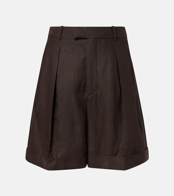  Loro Piana Loro Piana Combray Linen Bermuda Shorts 