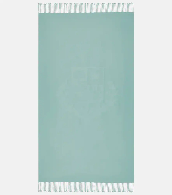  Loro Piana Loro Piana Crest Cotton Fouta Jacquard Blanket 