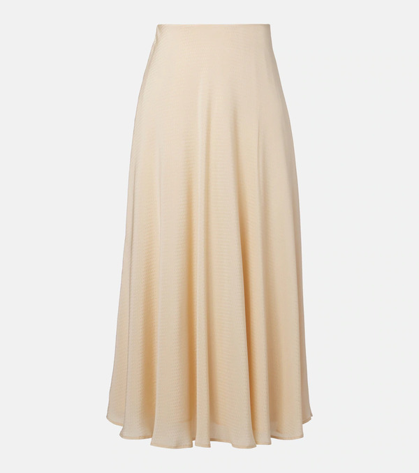  Loro Piana Loro Piana Erika Silk Midi Skirt 