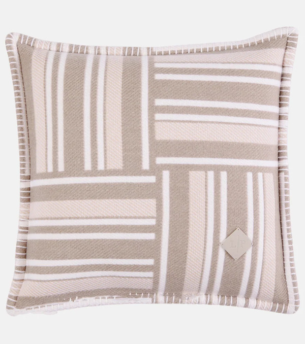  Loro Piana Loro Piana Jacquard Wool And Cashmere Cushion 
