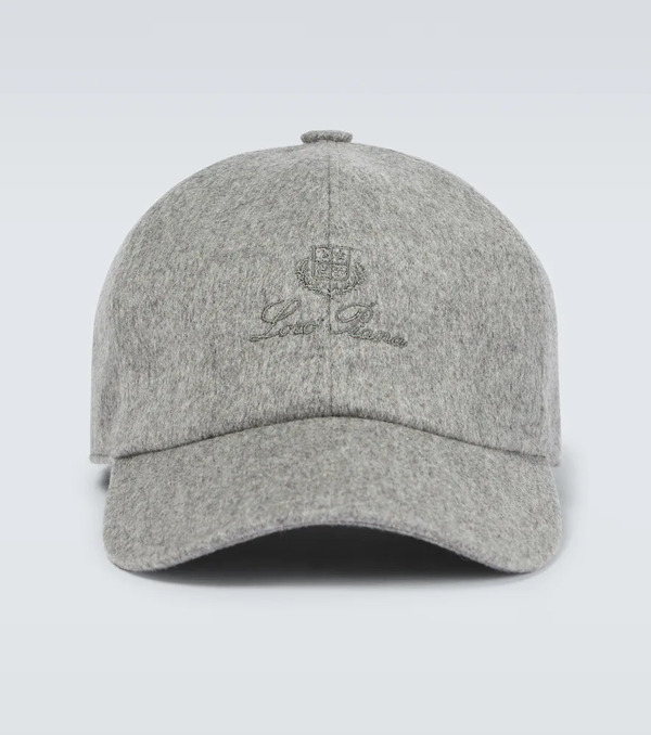  Loro Piana Loro Piana Logo Cashmere Baseball Cap 