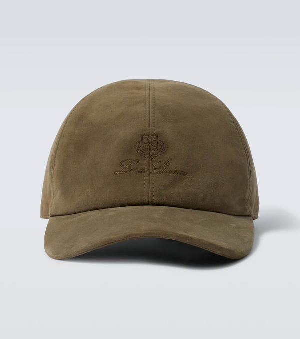  Loro Piana Loro Piana Logo Embroidered Suede Baseball Cap 