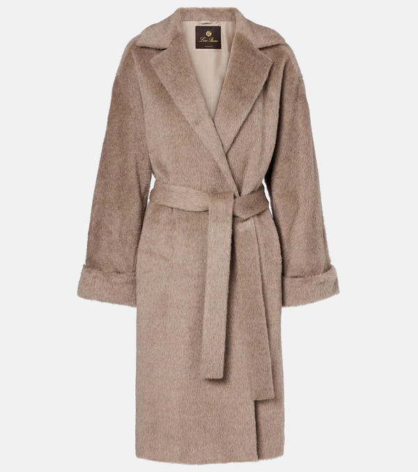  Loro Piana Loro Piana Maria Alpaca And Wool Wrap Coat 